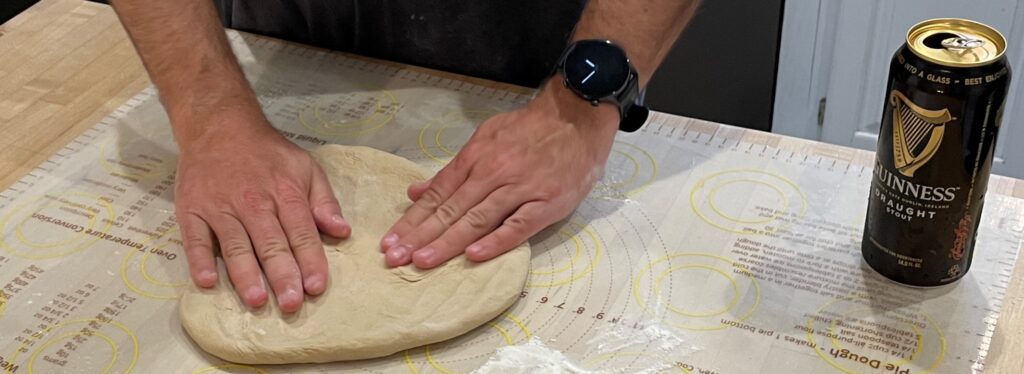 Making Pizza Dough with beer