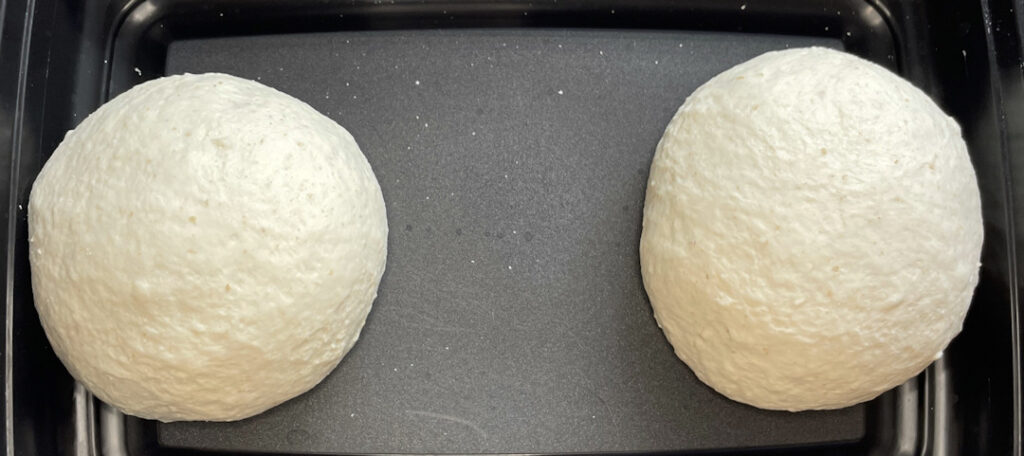 Sourdough dough balls.