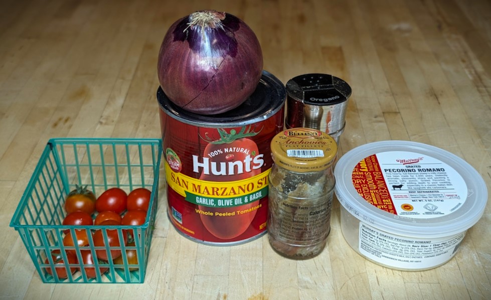 Pizza Sicilia ingredients