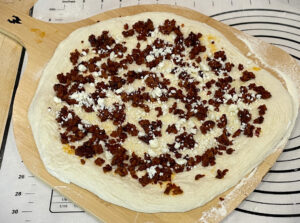 Adding cotija cheese