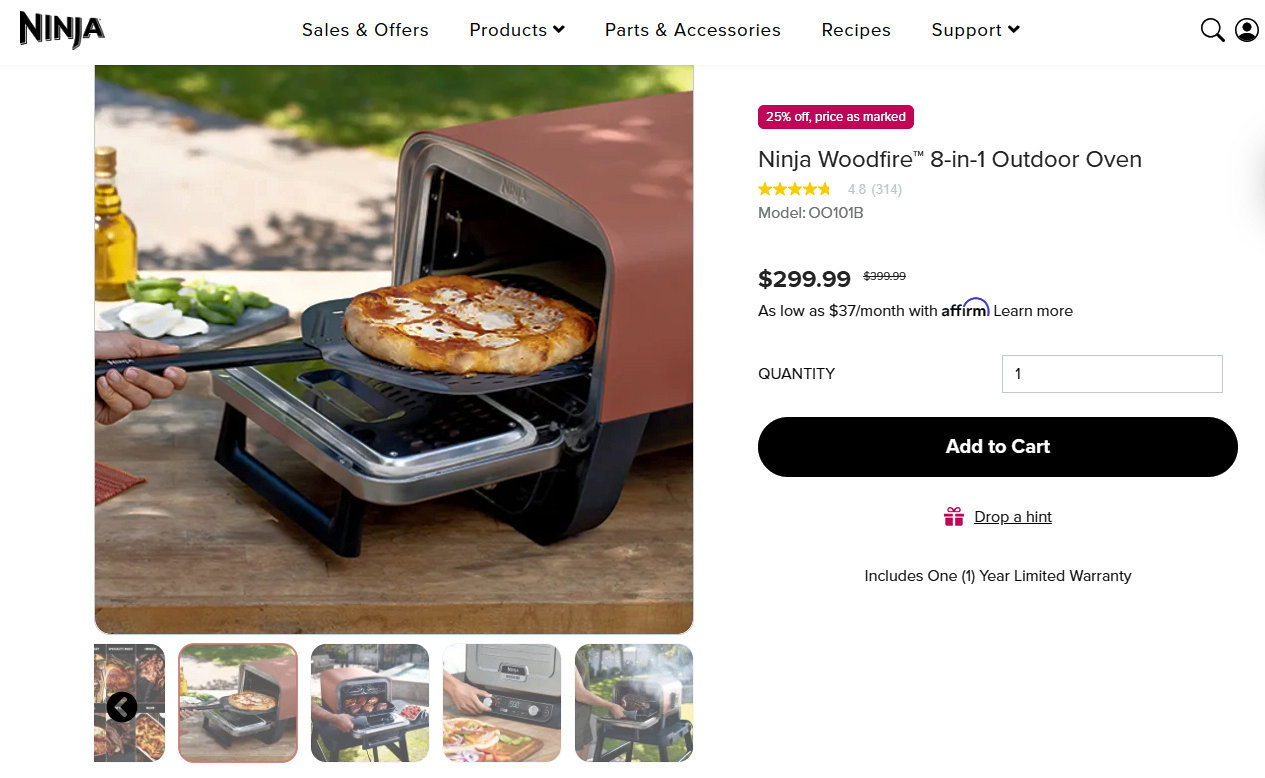 Ninja Woodfire Outdoor Grill