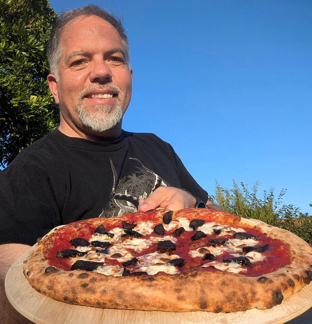Todd's Black Garlic & Black Salt Pizza