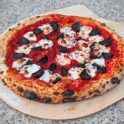 Black Garlic & Black Salt Pizza