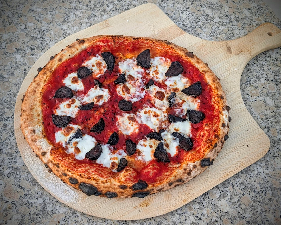 Black Garlic & Black Salt Pizza