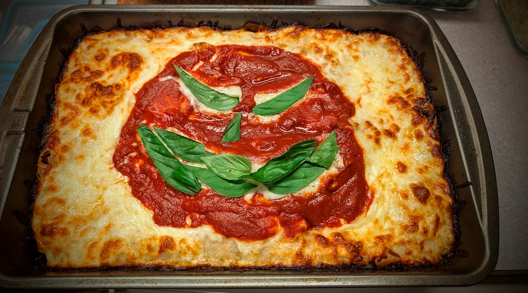 Add some fresh basil to your Halloween pizza.