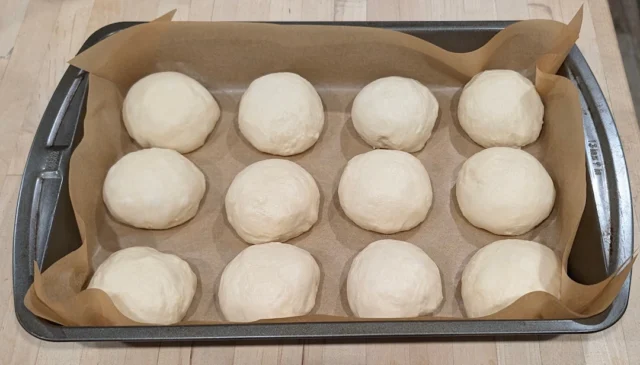 Evenly spaced, they shouldn't touch yet.